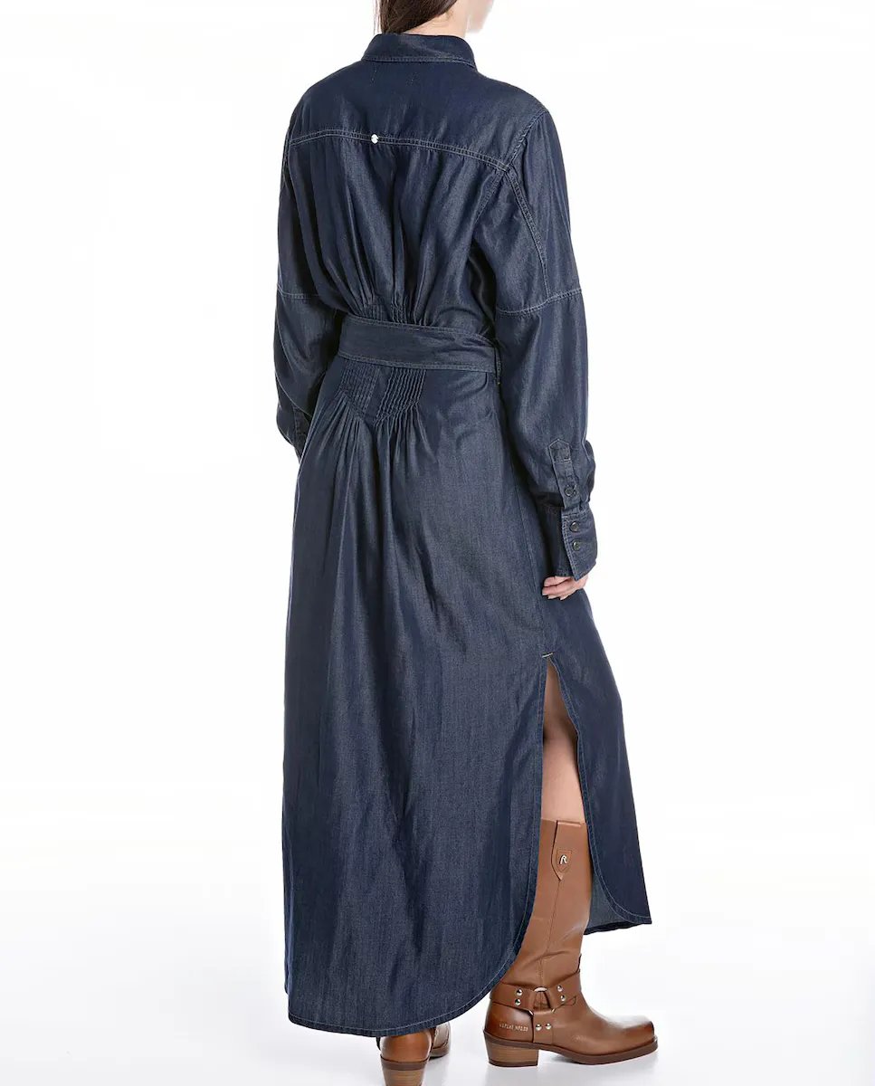 Длинное платье в ковбойском стиле с длинными рукавами Replay, синий
Длинное платье в ковбойском стиле с длинными рукавами Replay, синий