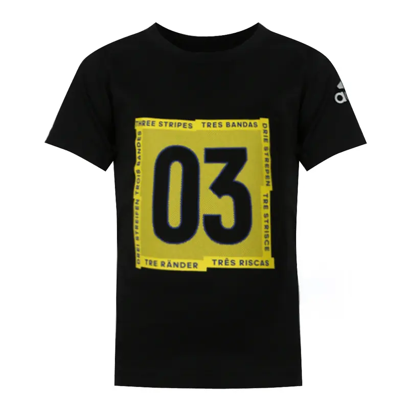 Футболка черная детская Adidas для возраста 3-7 лет
Футболка черная детская Adidas для возраста 3-7 лет