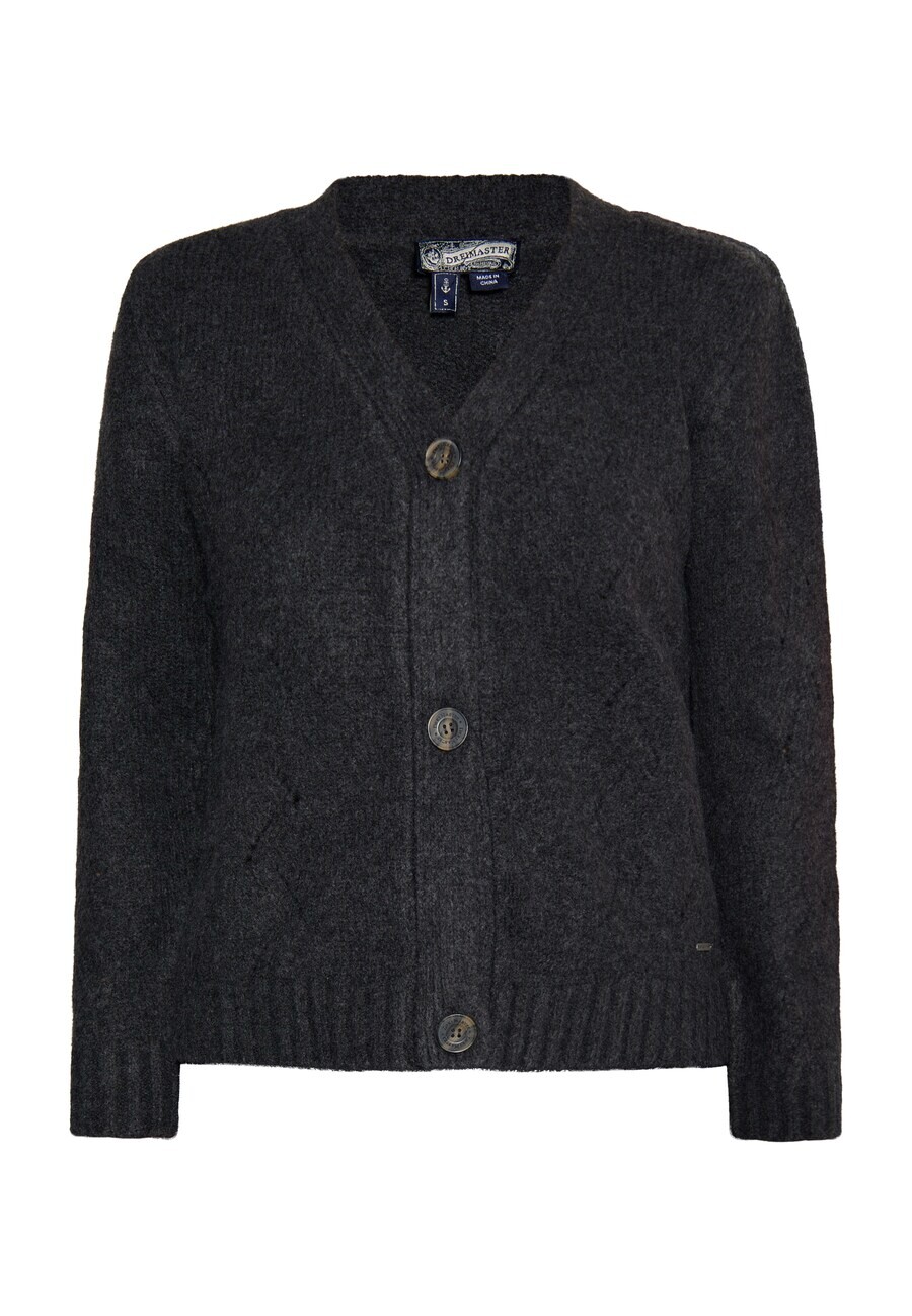 Кардиган DreiMaster Vintage Knit Cardigan, антрацит
Кардиган DreiMaster Vintage Knit Cardigan, антрацит
