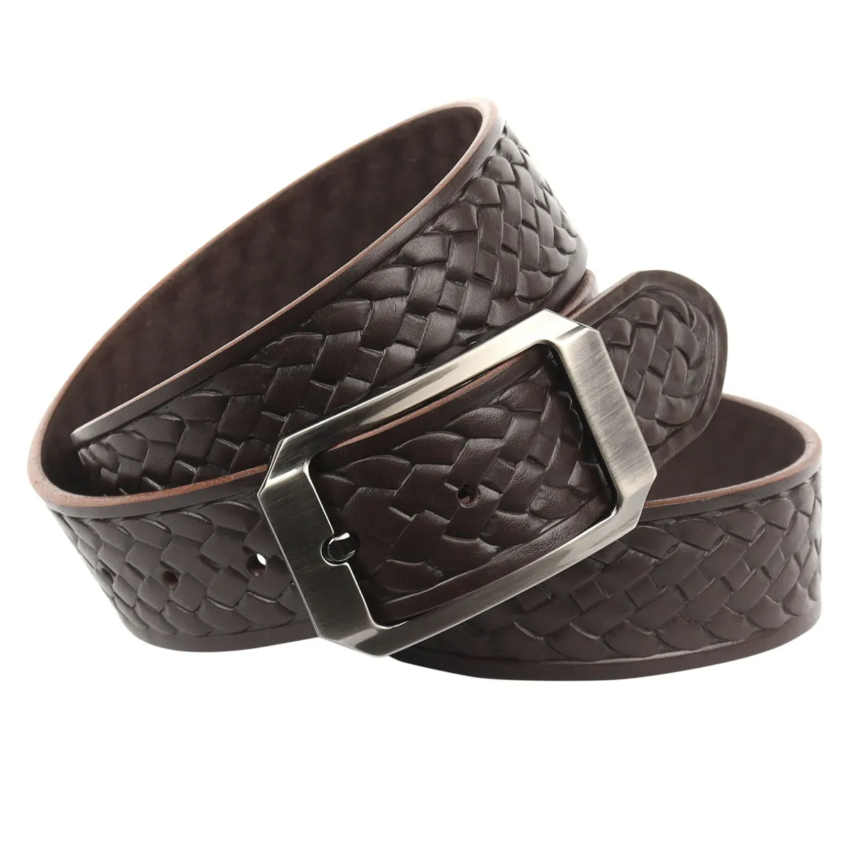 Ремень Anthoni Crown из натуральной кожи растительного дубления с плетеным тиснением, коричневый
Ремень Anthoni Crown из натуральной кожи растительного дубления с плетеным тиснением, коричневый