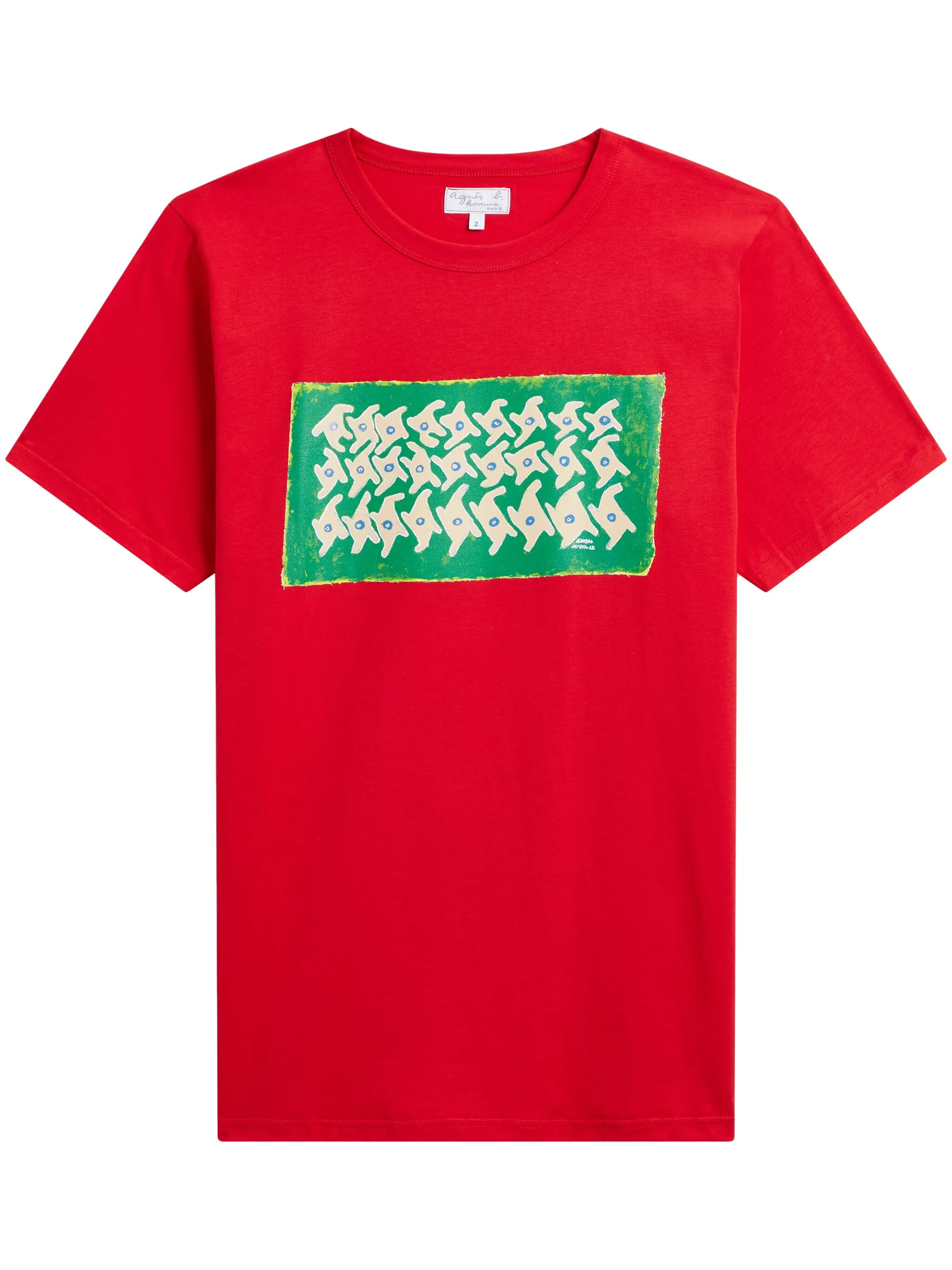 Футболка из коллаборации с Anisio Couto Brando Agnès B., красный
Футболка из коллаборации с Anisio Couto Brando Agnès B., красный