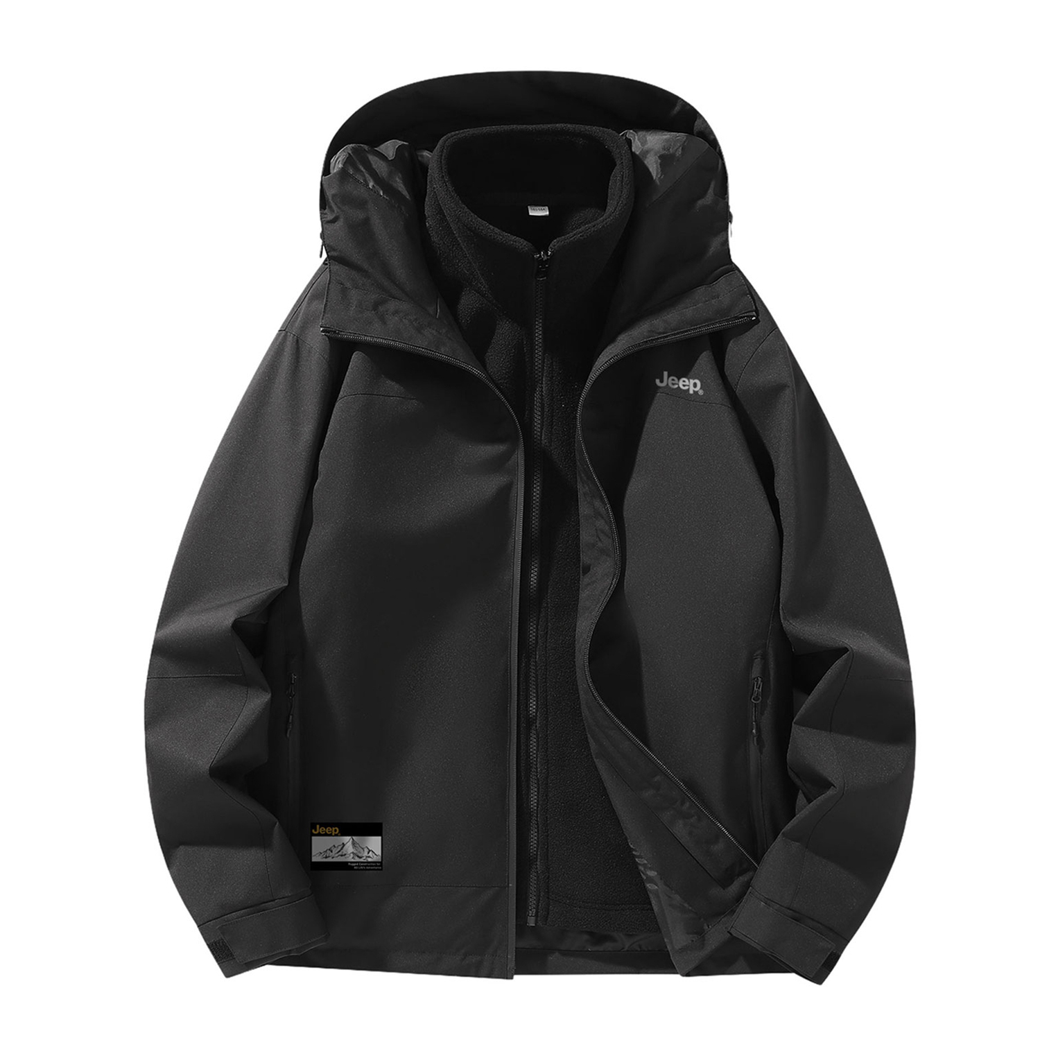 Куртка Unisex Hooded Thickened Jeep, pure черный (3-in-1, detachable liner)
Куртка Unisex Hooded Thickened Jeep, pure черный (3-in-1, detachable liner)