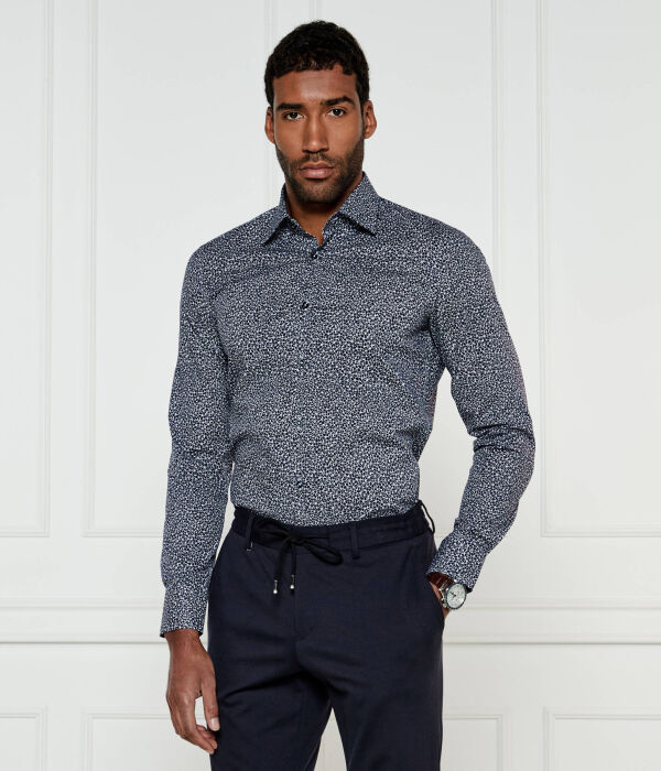 Рубашка мужская Boss с узором, синий/белый
Рубашка мужская Boss с узором, синий/белый