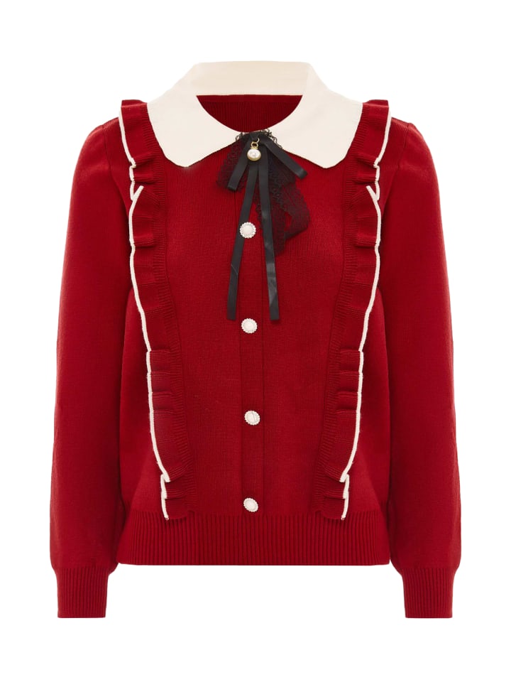 Женский свитер красного цвета faina
Женский свитер красного цвета faina