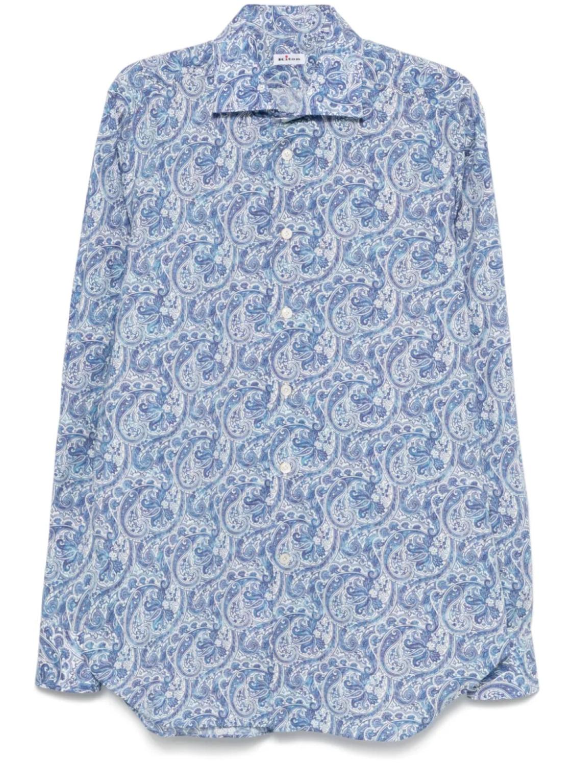 Kiton рубашка с принтом пейсли, синий
Kiton рубашка с принтом пейсли, синий