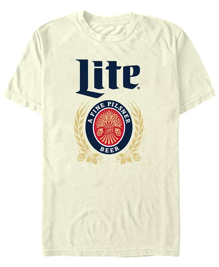 Мужская футболка с коротким рукавом Fine Lite Miller Lite, коричневый/бежевый
Мужская футболка с коротким рукавом Fine Lite Miller Lite, коричневый/бежевый