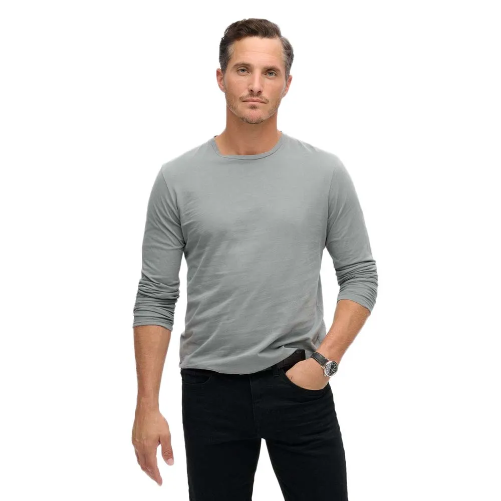 Лонгслив Superdry Classic Essential, серый 
Лонгслив Superdry Classic Essential, серый