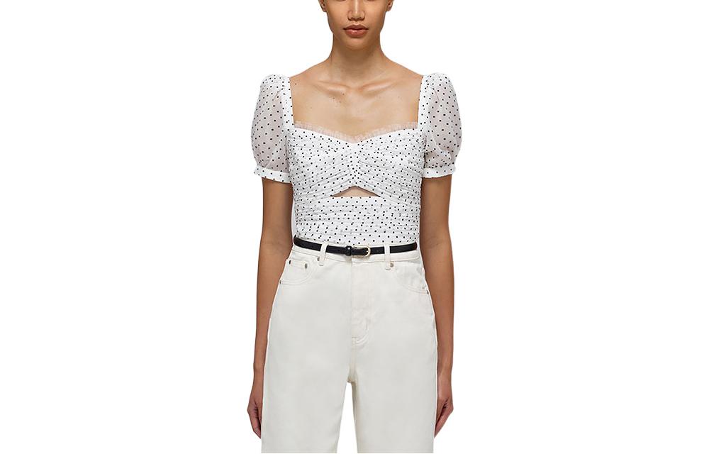 Self-portrait Женская белая рубашка с автопортретом Self portrait
Self-portrait Женская белая рубашка с автопортретом Self portrait