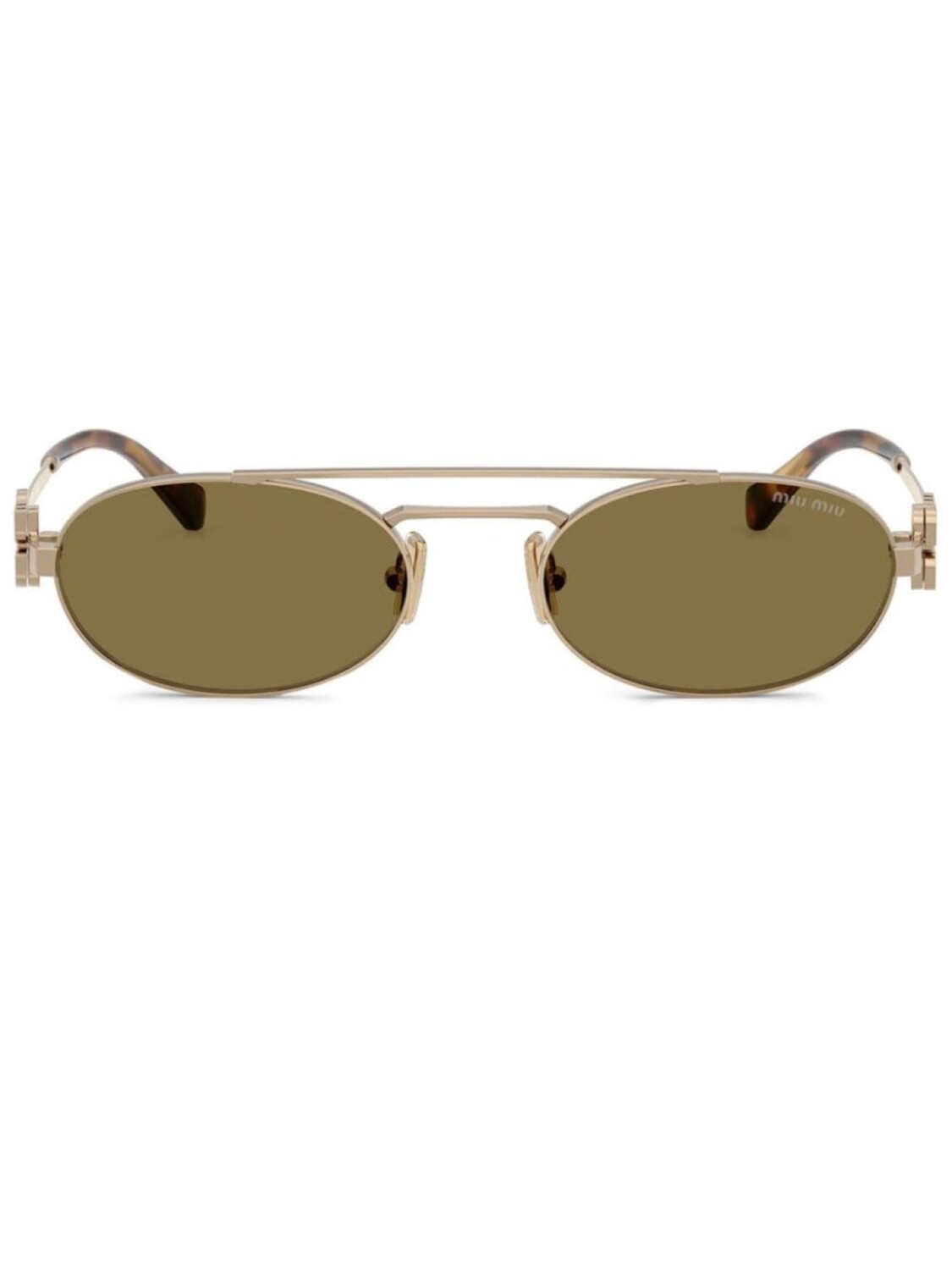 Солнцезащитные очки в овальной оправе Miu Miu Eyewear, золотой
Солнцезащитные очки в овальной оправе Miu Miu Eyewear, золотой