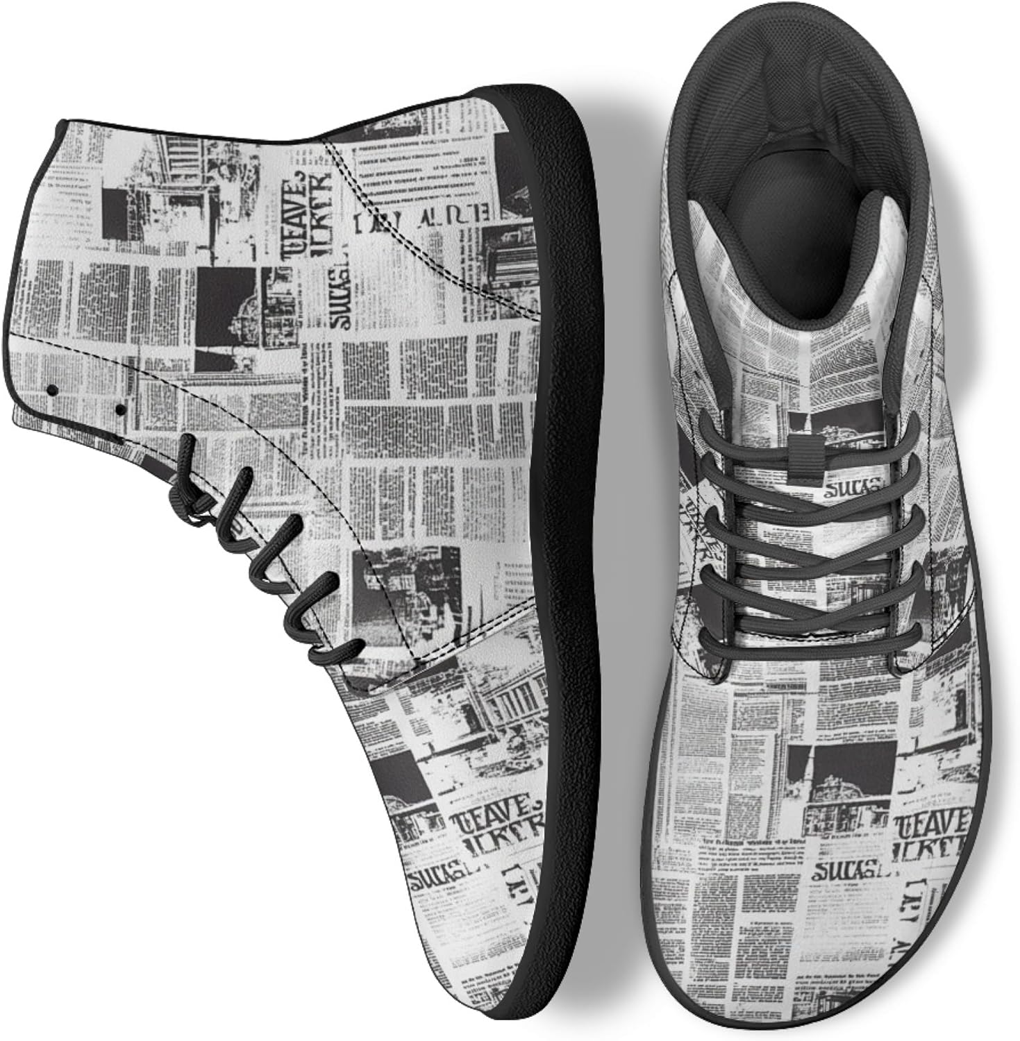 Кроссовки Novelty Print на высокой подошве для мужчин и женщин, повседневные обувь на шнуровке, босоножки Arleeorkee, Newspaper Print
Кроссовки Novelty Print на высокой подошве для мужчин и женщин, повседневные обувь на шнуровке, босоножки Arleeorkee, Newspaper Print