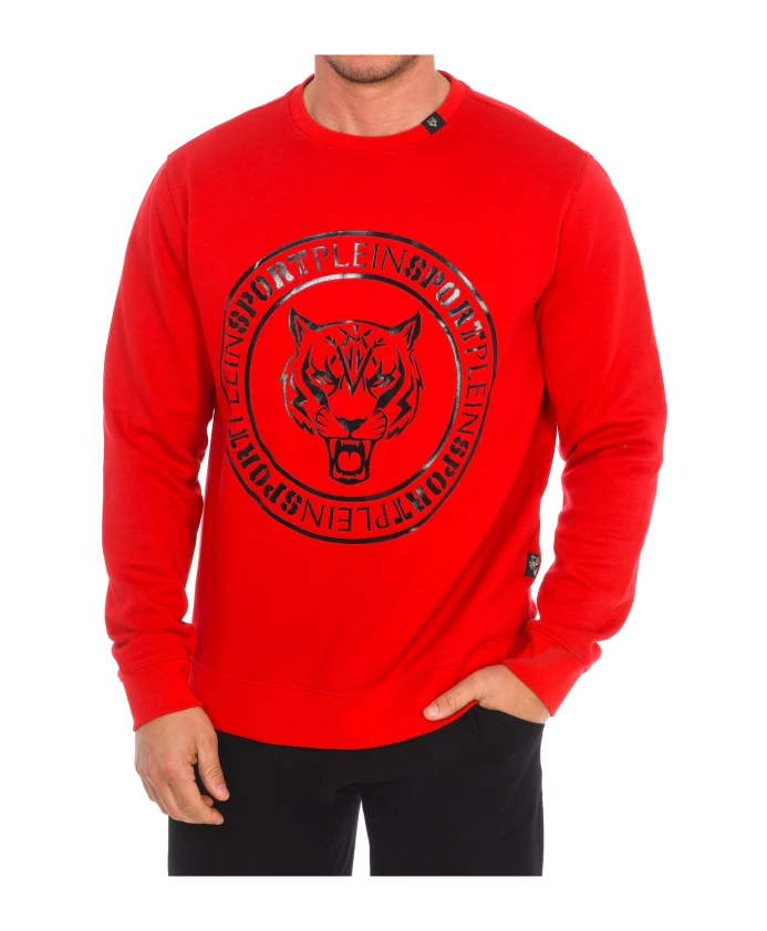 Толстовка с круглым вырезом и фирменным принтом Plein Sport, красный
Толстовка с круглым вырезом и фирменным принтом Plein Sport, красный