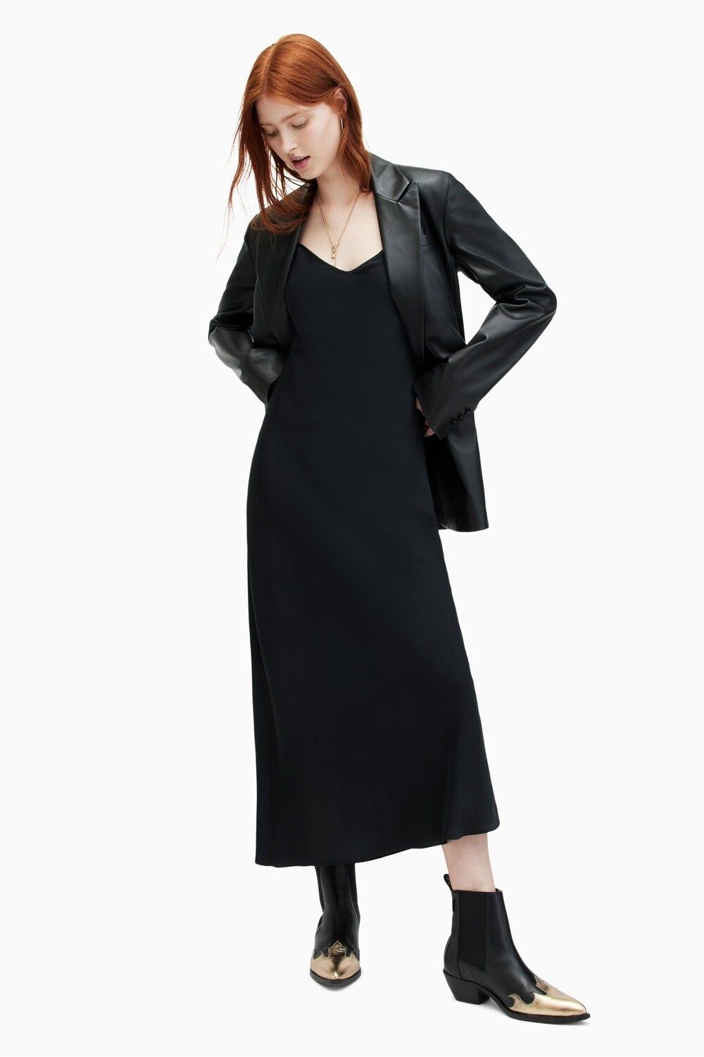 Платье Allsaints с бриллиантами All Saints, черный
Платье Allsaints с бриллиантами All Saints, черный