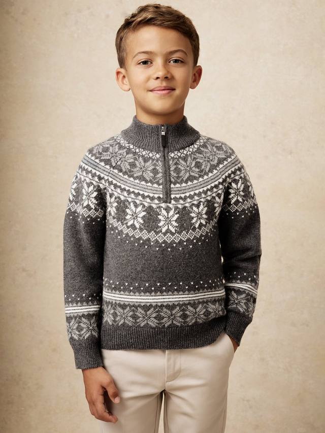 Детский джемпер Perth из хлопковой смеси в стиле Fair Isle Reiss, Dark Grey/Off White
Детский джемпер Perth из хлопковой смеси в стиле Fair Isle Reiss, Dark Grey/Off White