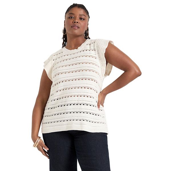 Топ с рюшами на рукавах June + vie для женщин plus size June & Vie
Топ с рюшами на рукавах June + vie для женщин plus size June & Vie