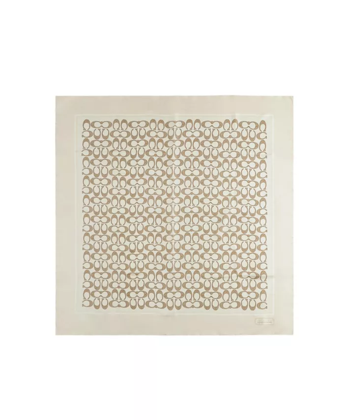 35-дюймовый текстурированный шелковый платок с принтом Signature C COACH, слоновая кость/кремовый
35-дюймовый текстурированный шелковый платок с принтом Signature C COACH, слоновая кость/кремовый