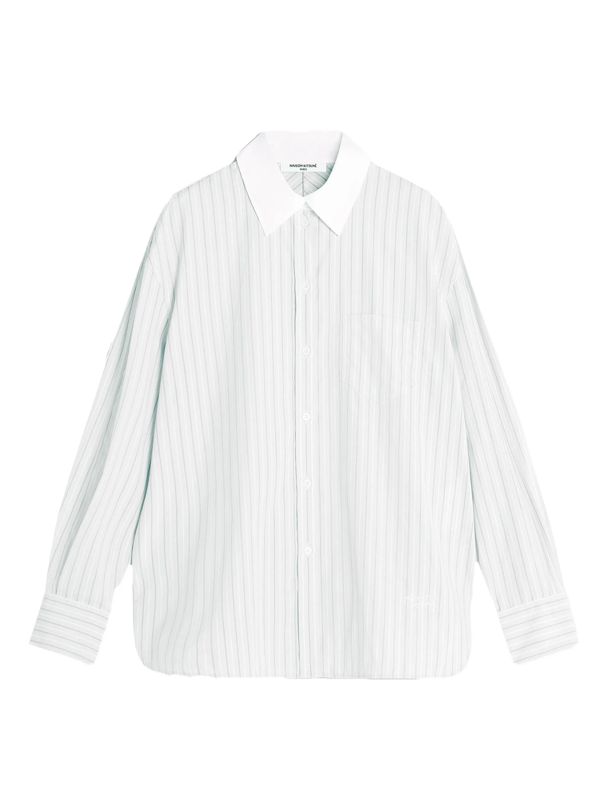 Полосатая рубашка Maison Kitsuné, белый
Полосатая рубашка Maison Kitsuné, белый