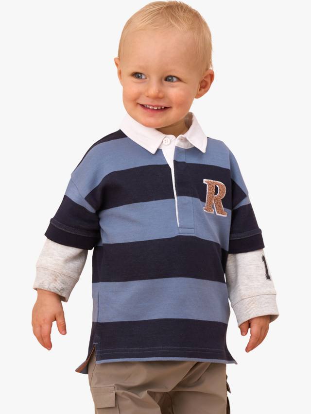 Полосатый топик для регби baby zane Angel & Rocket, синий/разноцветный
Полосатый топик для регби baby zane Angel & Rocket, синий/разноцветный