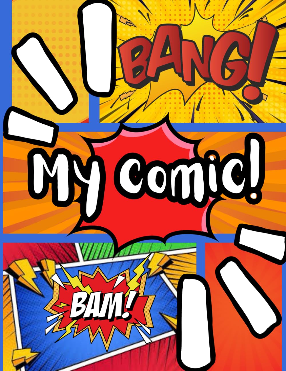 Blank comic book for kids: Create Your Own Comics - 100+ Pages of Fun Drawing Templates (8.5 x 11") (Independently published)
Blank comic book for kids: Create Your Own Comics - 100+ Pages of Fun Drawing Templates (8.5 x 11") (Independently published)