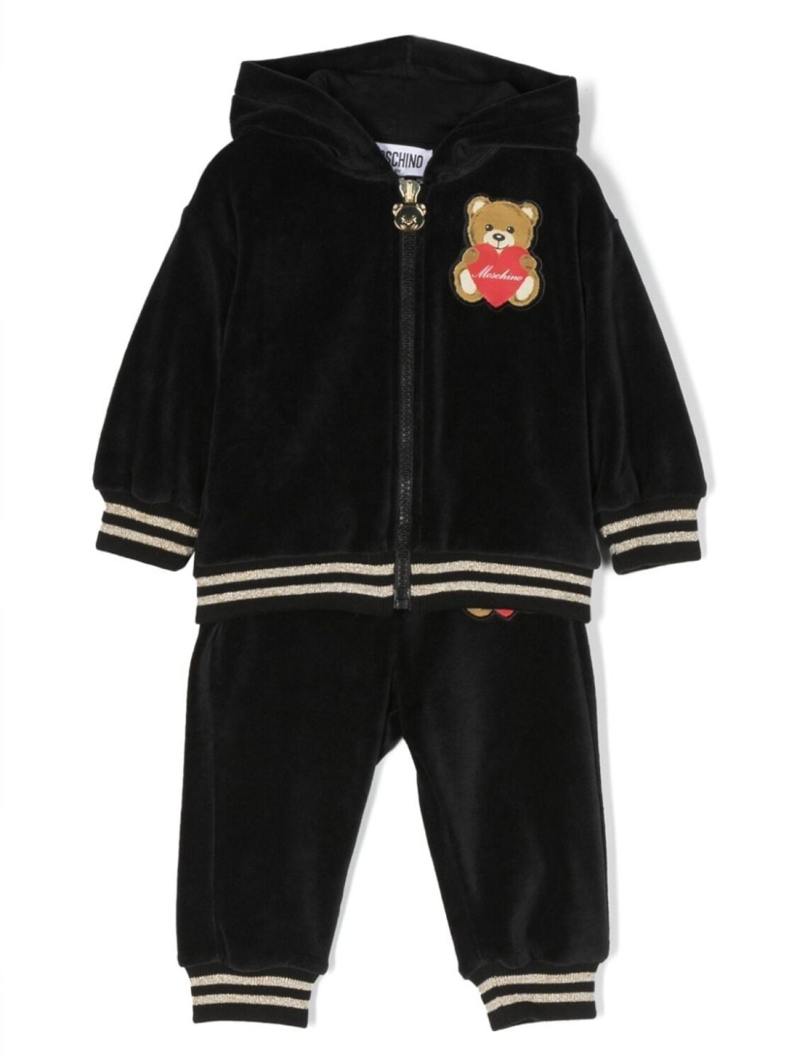 Moschino Kids спортивный костюм с нашивкой-логотипом, черный
Moschino Kids спортивный костюм с нашивкой-логотипом, черный