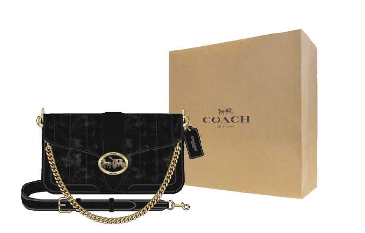COACH Женская мини-сумка через плечо из кожи коровы черная
COACH Женская мини-сумка через плечо из кожи коровы черная
