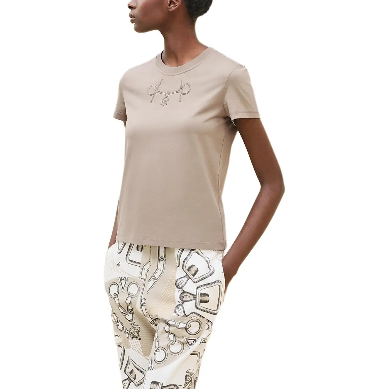 Футболка женская серая HERMES, серый
Футболка женская серая HERMES, серый