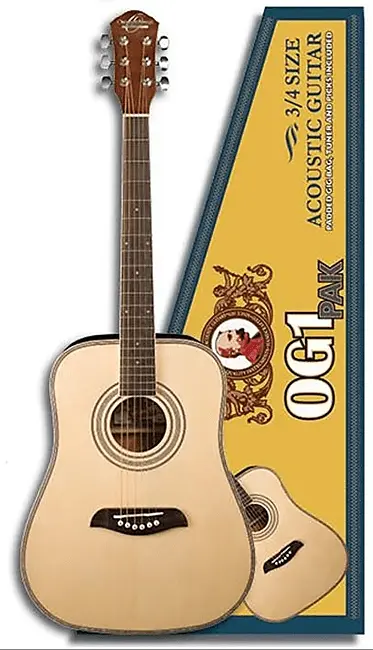 Акустическая гитара Oscar Schmidt OG1PAK Dreadnought 3/4 Size Mahogany Neck 6-String Acoustic Guitar Pack w/Bag & Picks
Акустическая гитара Oscar Schmidt OG1PAK Dreadnought 3/4 Size Mahogany Neck 6-String Acoustic Guitar Pack w/Bag & Picks