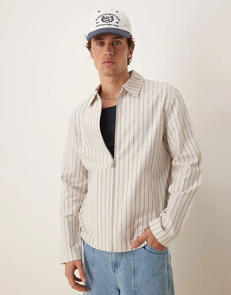 Элегантная куртка Харрингтон из хлопкового микса ASOS DESIGN в белую тонкую полоску
Элегантная куртка Харрингтон из хлопкового микса ASOS DESIGN в белую тонкую полоску