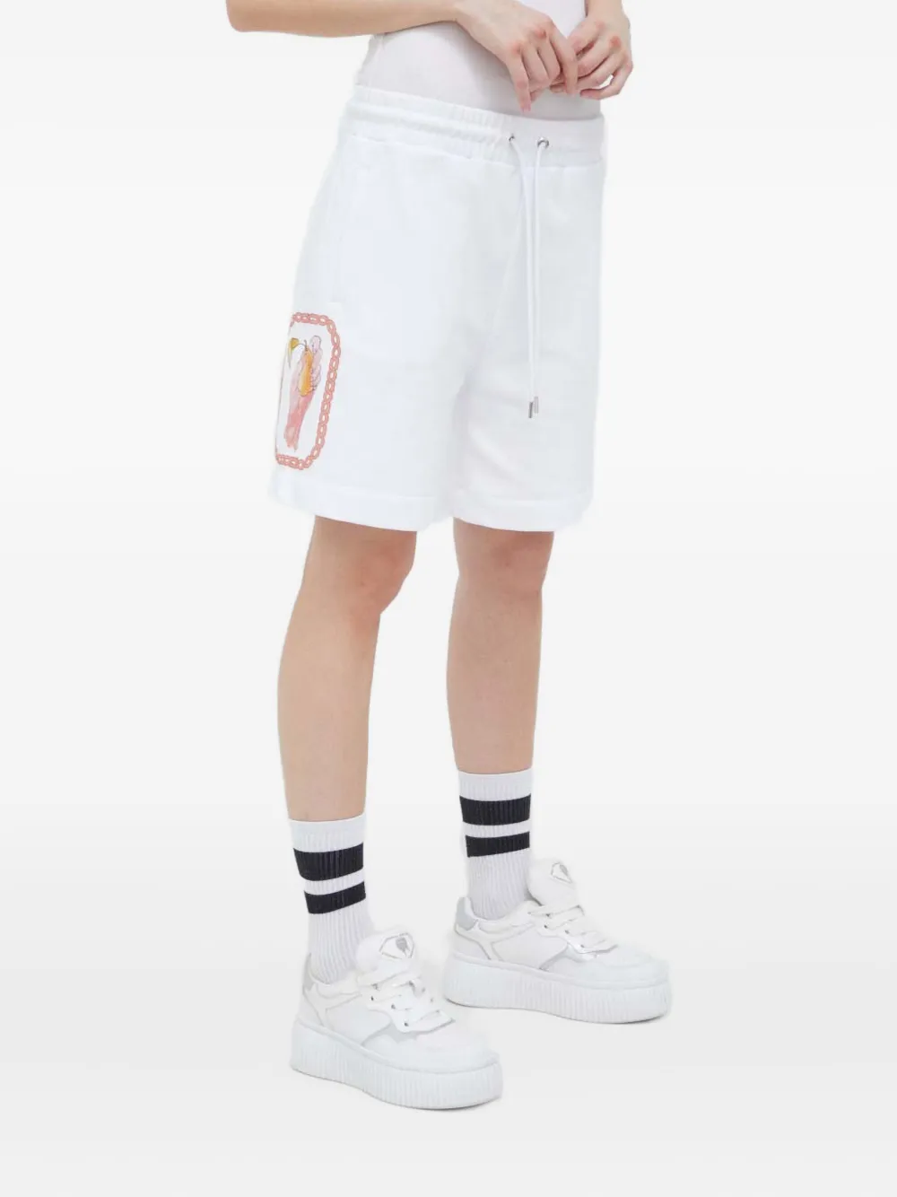 Шорты с принтом и кулиской Iceberg, белый
Шорты с принтом и кулиской Iceberg, белый