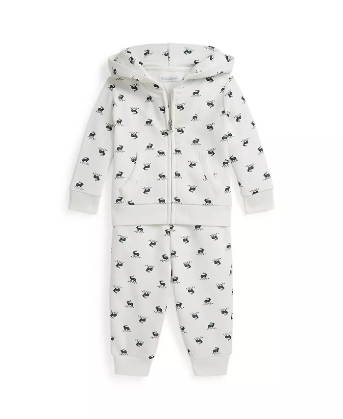 Комплект для мальчиков из худи с длинным рукавом и штанов Polo Ralph Lauren, белый
Комплект для мальчиков из худи с длинным рукавом и штанов Polo Ralph Lauren, белый