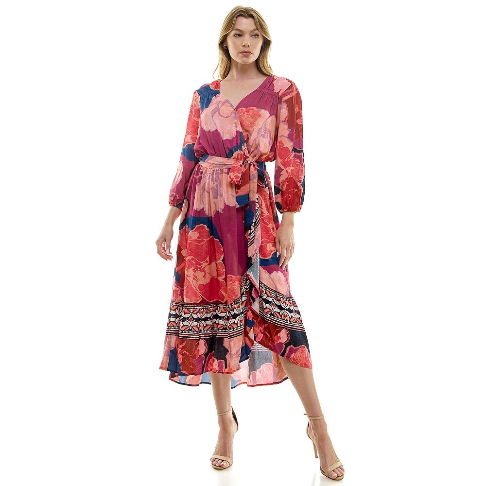 Женское платье макси с поясом и запахом Figueroa и цветами Figueroa & Flower, цвет Red Navy
Женское платье макси с поясом и запахом Figueroa и цветами Figueroa & Flower, цвет Red Navy