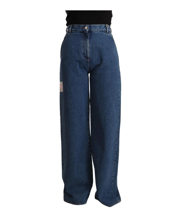 Классические джинсы из денима ботфортного кроя Gcds, синий
Классические джинсы из денима ботфортного кроя Gcds, синий