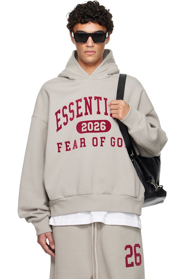 Fear Of God Essentials Классическая праздничная толстовка серого цвета
Fear Of God Essentials Классическая праздничная толстовка серого цвета