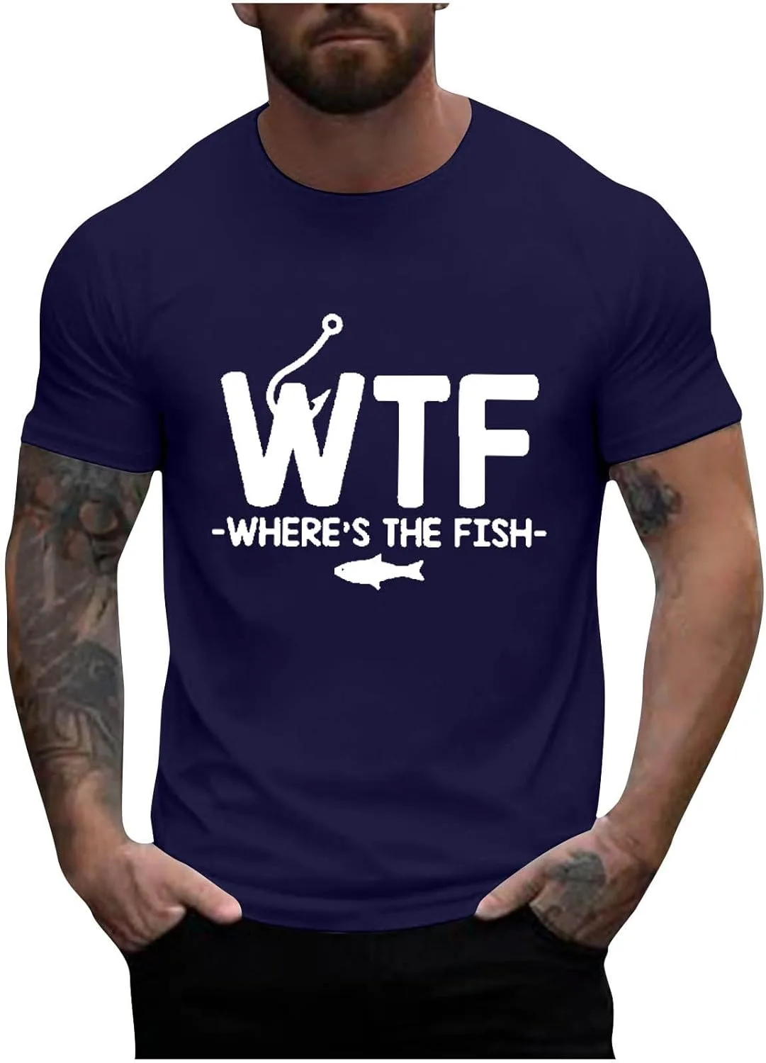 Мужская футболка WTF Where's The Fish с коротким рукавом Sdeycui
Мужская футболка WTF Where's The Fish с коротким рукавом Sdeycui