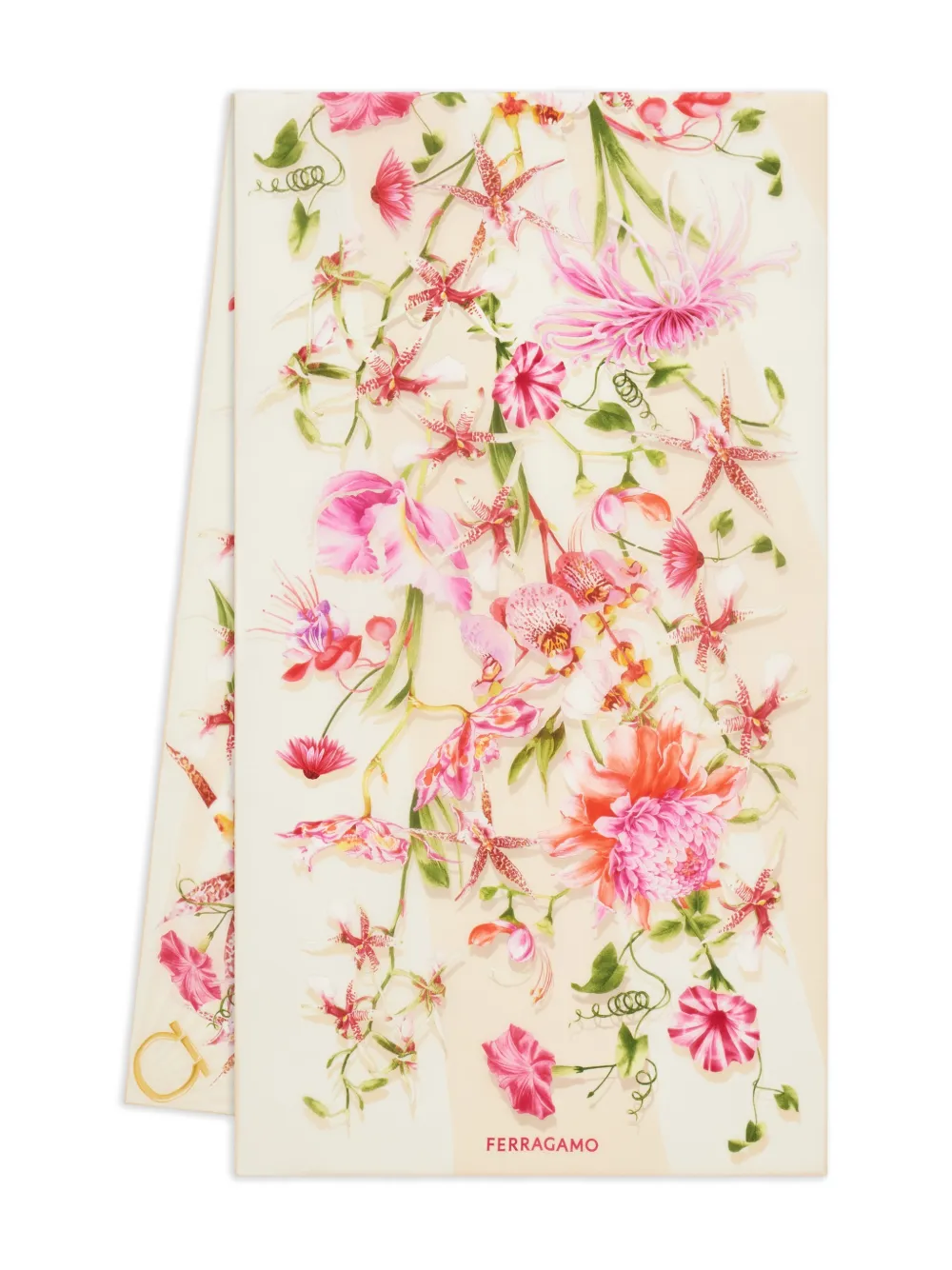 Шелковый платок с принтом Gaia Ferragamo, розовый
Шелковый платок с принтом Gaia Ferragamo, розовый