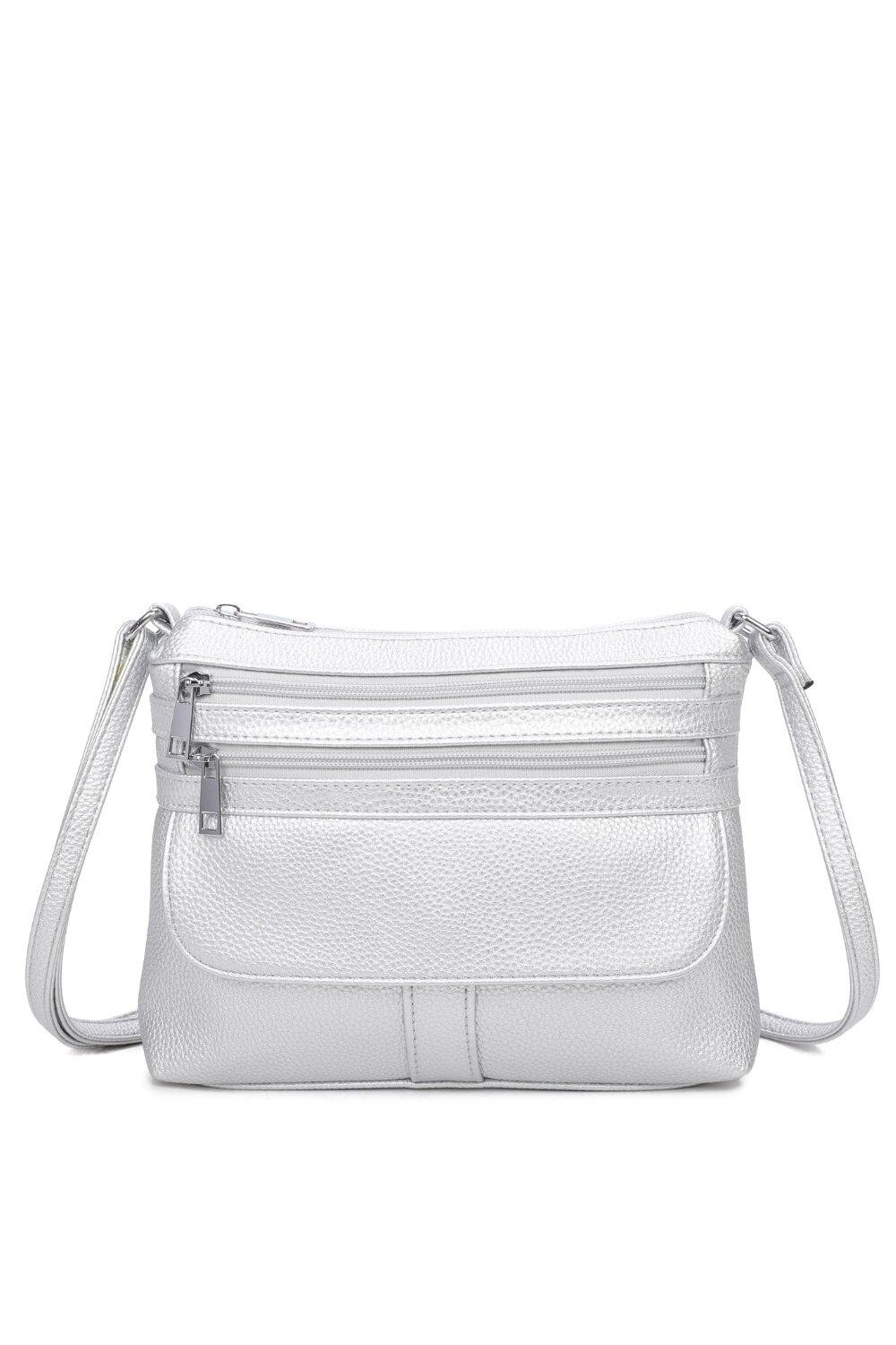 Сумка-мессенджер из искусственной кожи с четырьмя молниями Fontanella Fashion, серебро, Серый, Сумка-мессенджер из искусственной кожи с четырьмя молниями Fontanella Fashion, серебро
Сумка-мессенджер из искусственной кожи с четырьмя молниями Fontanella Fashion, серебро, Серый, Сумка-мессенджер из искусственной кожи с четырьмя молниями Fontanella Fashion, серебро