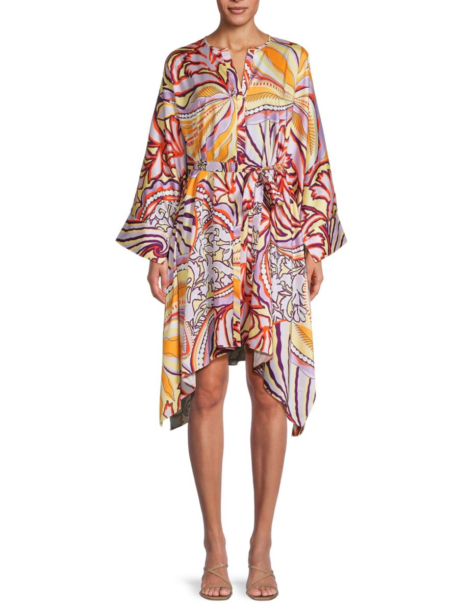 Платье-миди Zayna с цветочным принтом и поясом из атласа Ungaro, цвет Purple Multicolor
Платье-миди Zayna с цветочным принтом и поясом из атласа Ungaro, цвет Purple Multicolor