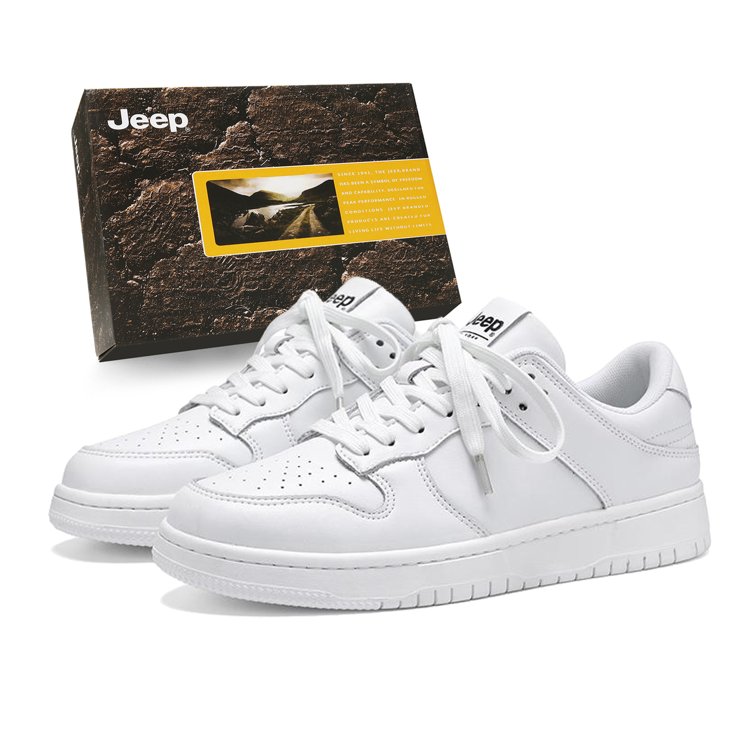 Кроссовки для скейтбординга мужские low top с амортизацией, устойчивые к истиранию Jeep, белый
Кроссовки для скейтбординга мужские low top с амортизацией, устойчивые к истиранию Jeep, белый