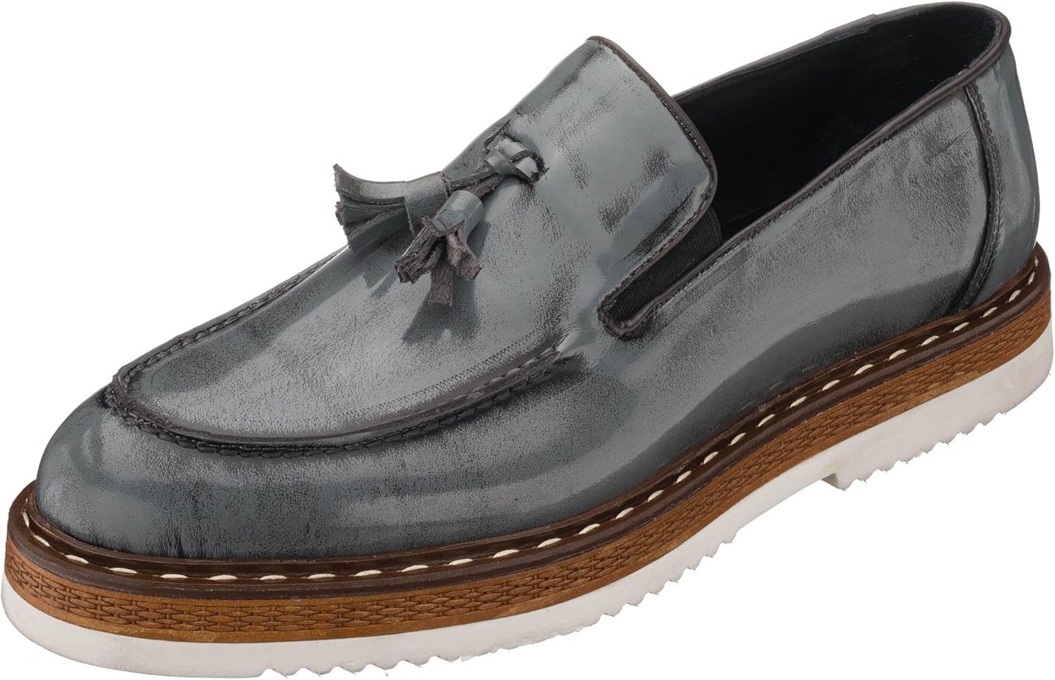 Мужские серые кожаные лоферы DALGALA с ручной отделкой и бахромой, легкая и модная обувь на подошве EVA, удобные повседневные слипоны
Мужские серые кожаные лоферы DALGALA с ручной отделкой и бахромой, легкая и модная обувь на подошве EVA, удобные повседневные слипоны