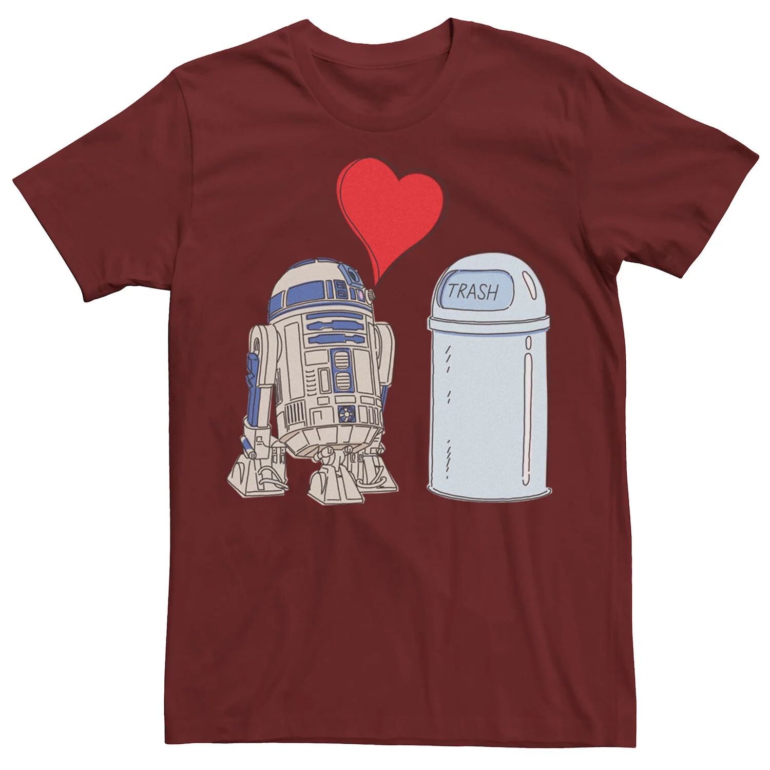 Мужская футболка Star Wars R2-D2 Loves Trash Can Licensed Character
Мужская футболка Star Wars R2-D2 Loves Trash Can Licensed Character