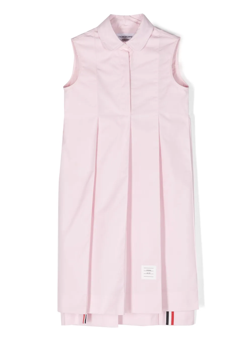 Платье-рубашка с закругленным воротником Thom Browne Kids, розовый
Платье-рубашка с закругленным воротником Thom Browne Kids, розовый