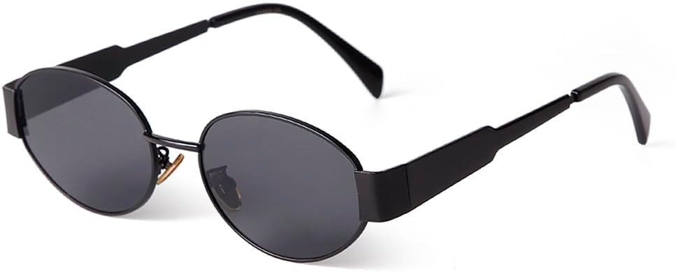 Ретро овальные солнцезащитные очки для женщин и мужчин, круглые панк-очки в золотистой металлической оправе, очки для вождения, солнцезащитные очки с прозрачными линзами, мужские, с защитой от УФ-излучения TKKTLLT, C1 Black Gray
Ретро овальные солнцезащитные очки для женщин и мужчин, круглые панк-очки в золотистой металлической оправе, очки для вождения, солнцезащитные очки с прозрачными линзами, мужские, с защитой от УФ-излучения TKKTLLT, C1 Black Gray