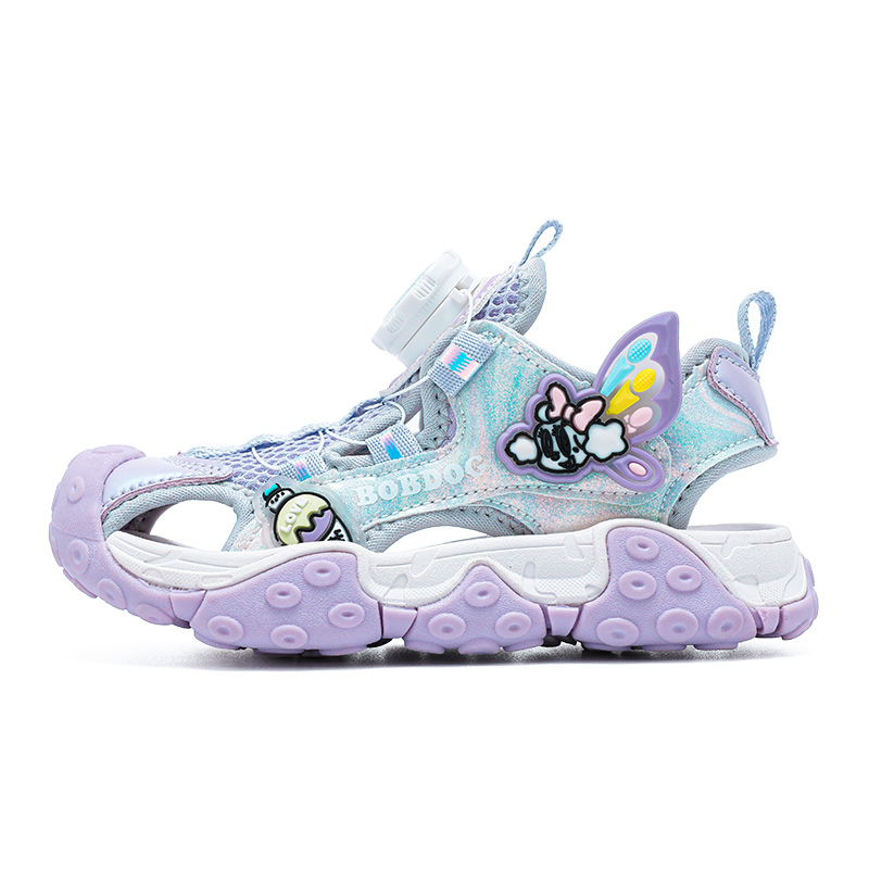 Дышащие, легкие, амортизирующие, низкие детские сандалии BOBDOG, фиолетовый/бежевый 
Дышащие, легкие, амортизирующие, низкие детские сандалии BOBDOG, фиолетовый/бежевый