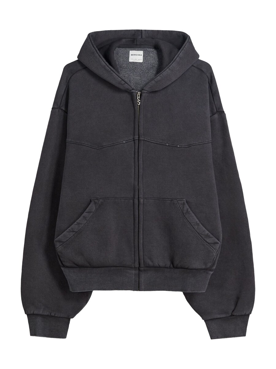 Худи с капюшоном на молнии Bershka, Black
Худи с капюшоном на молнии Bershka, Black