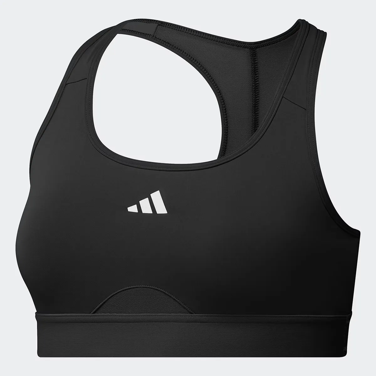 Powerreact для тренировок женский бюстгальтер Adidas, чёрный 
Powerreact для тренировок женский бюстгальтер Adidas, чёрный