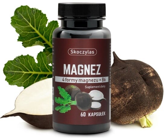 Ты прыгнул, Магний 4 формы, черная репа, 60 капсул Skoczylas
Ты прыгнул, Магний 4 формы, черная репа, 60 капсул Skoczylas