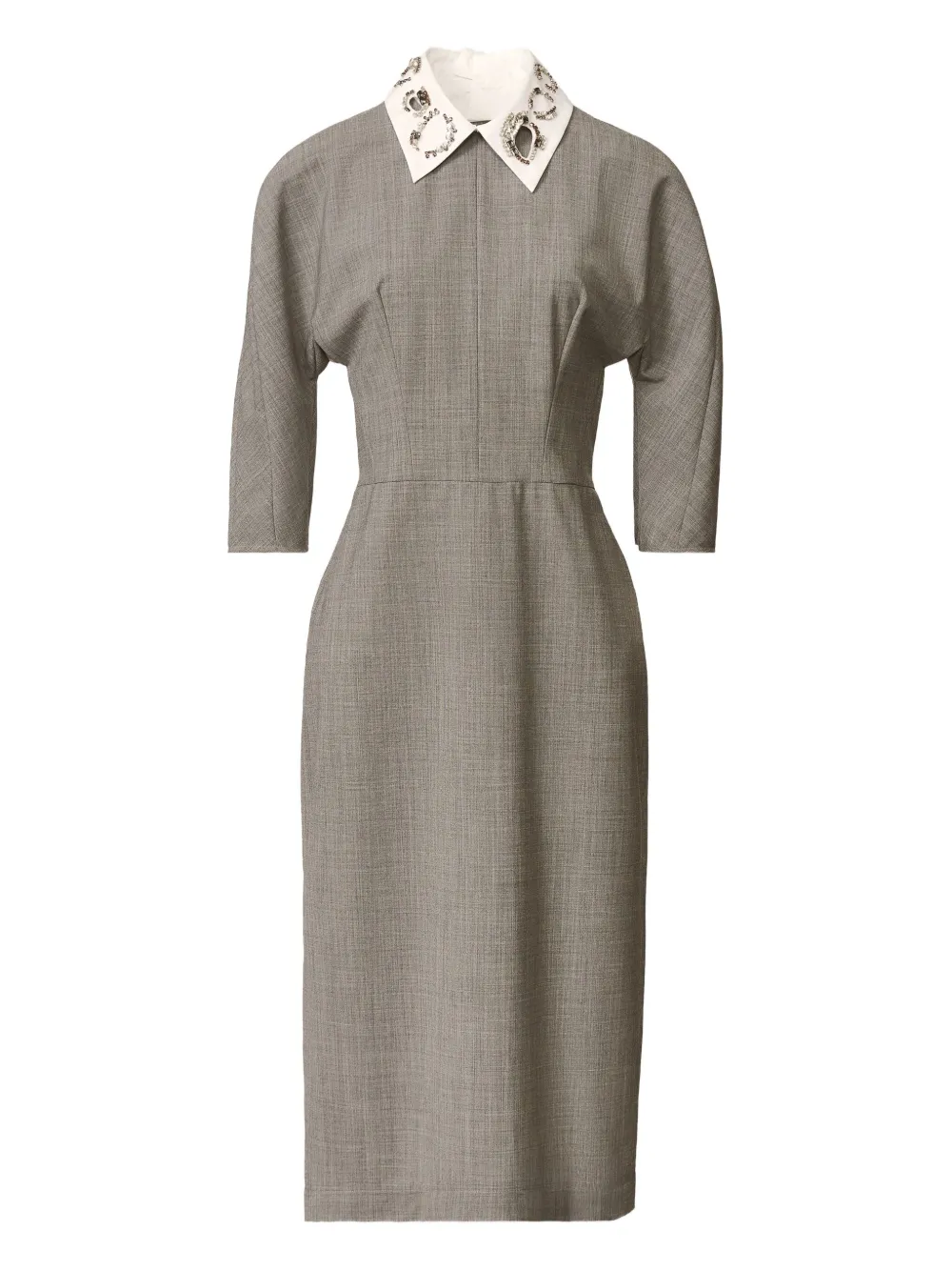 Платье миди с декорированным воротником Fabiana Filippi, серый
Платье миди с декорированным воротником Fabiana Filippi, серый