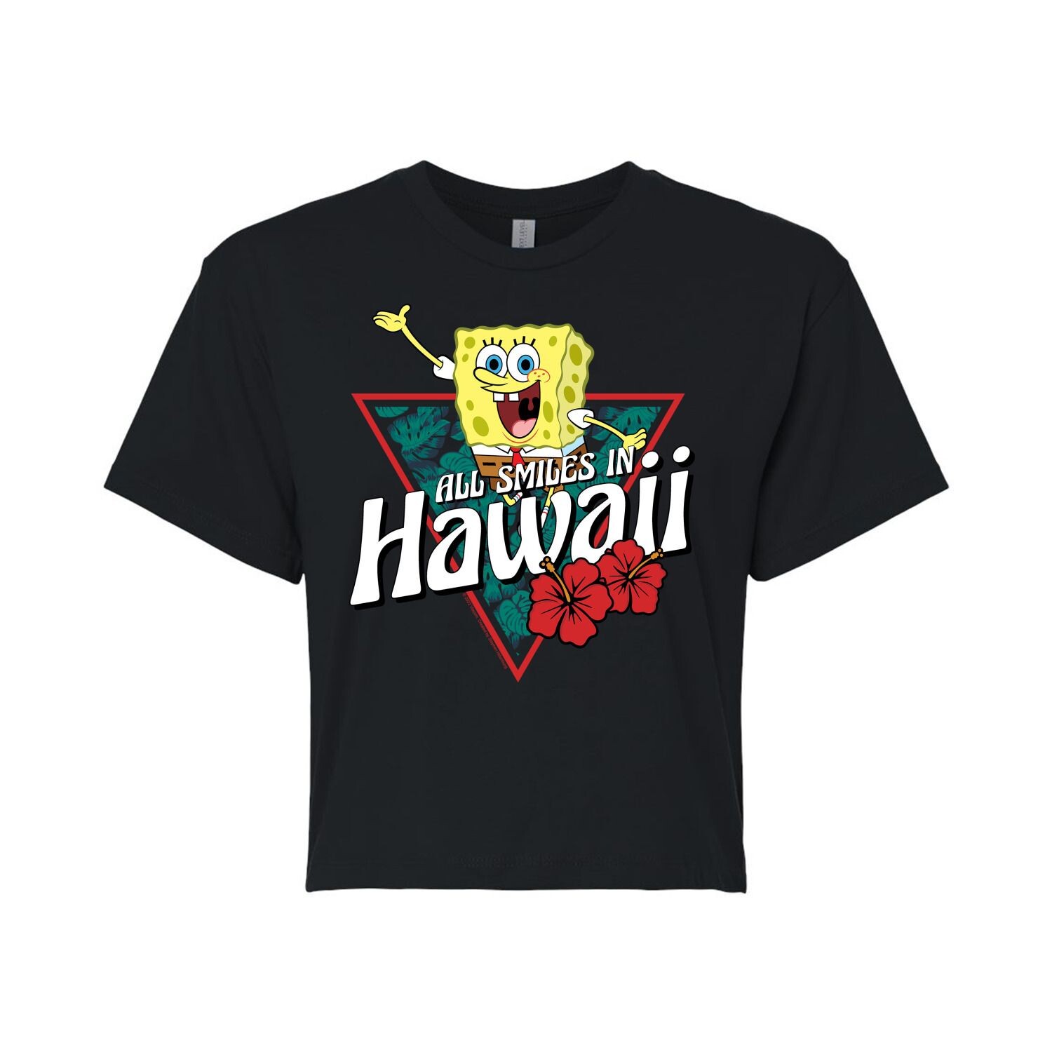 Детская укороченная футболка с рисунком Nickelodeon SpongeBob SquarePants Hawaii Licensed Character, черный
Детская укороченная футболка с рисунком Nickelodeon SpongeBob SquarePants Hawaii Licensed Character, черный