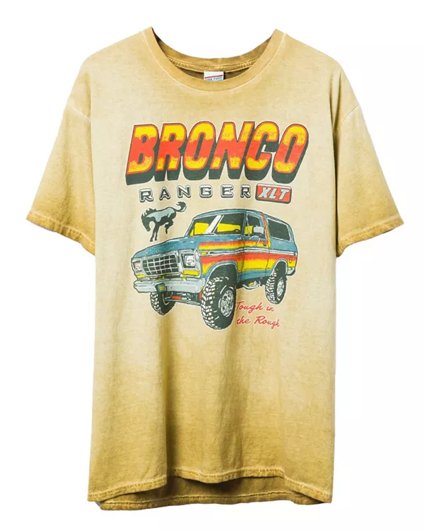 Футболка унисекс Bronco Ranger XLT с надписью "Блошиный рынок" Junk Food Clothing, желтый
Футболка унисекс Bronco Ranger XLT с надписью "Блошиный рынок" Junk Food Clothing, желтый