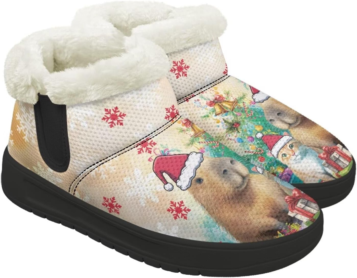 Рождественские зимние сапоги Forchrinse для женщин и мужчин: удобные, теплые, пушистые, до щиколотки, зимние, противоскользящие, Christmas Capybara
Рождественские зимние сапоги Forchrinse для женщин и мужчин: удобные, теплые, пушистые, до щиколотки, зимние, противоскользящие, Christmas Capybara