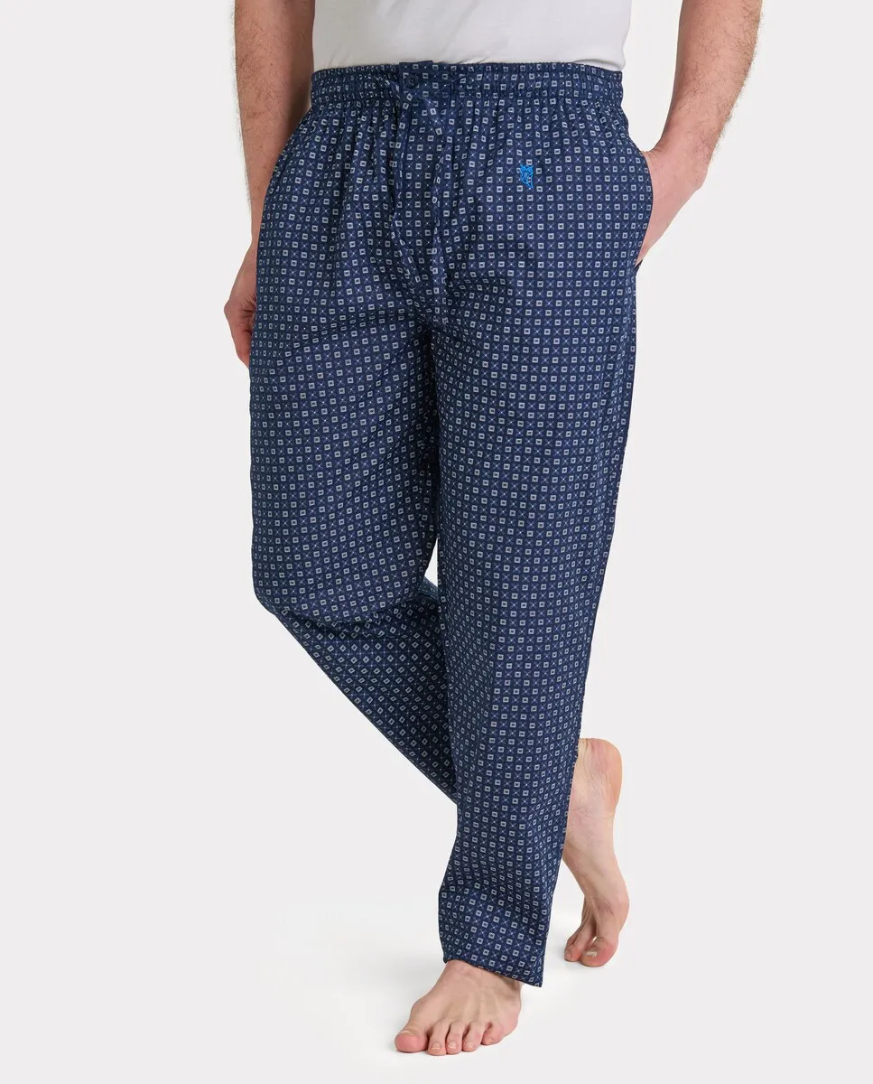 Мужские пижамные штаны из ткани синего цвета El Búho Nocturno
Мужские пижамные штаны из ткани синего цвета El Búho Nocturno